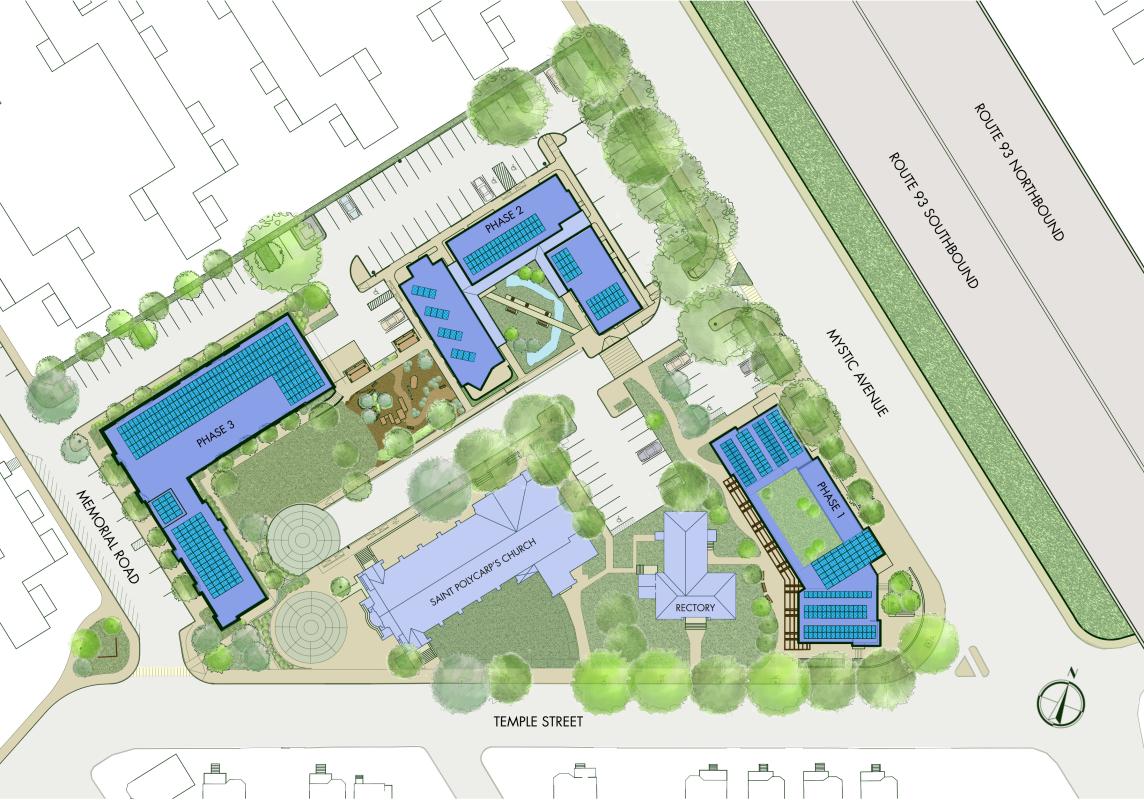 Site plan of all phases