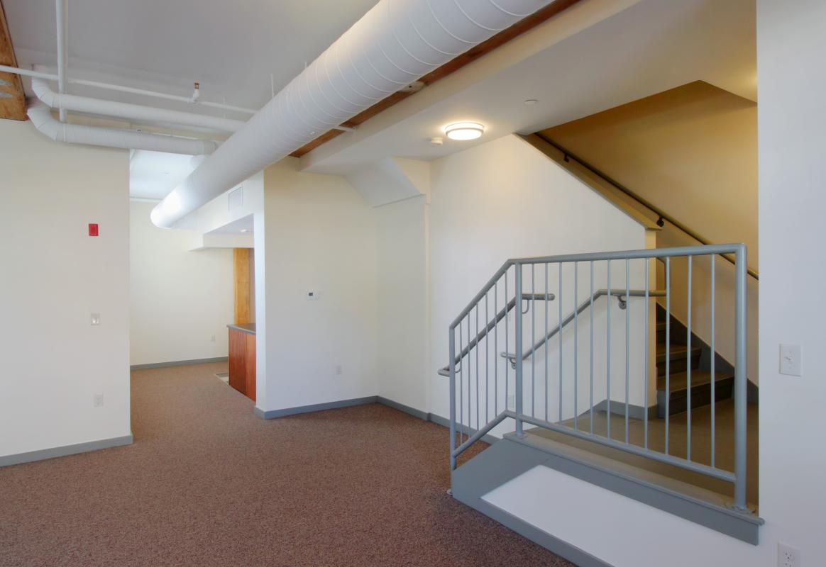 Interior hallway and stair