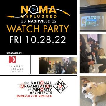 Scenes from NOMA watch party at UVA.